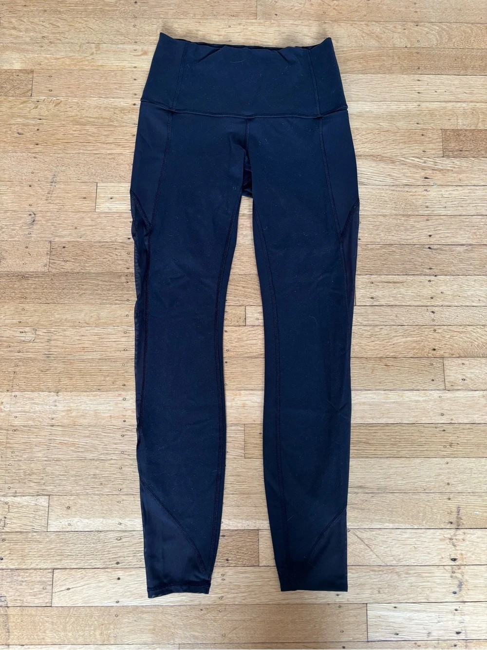 Lululemon High-Waist Black Athletic Leggings, Small